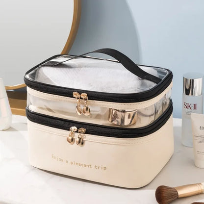 Double Layer Makeup Bag