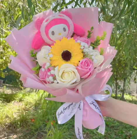 Dolls Flowers Bouquet Gifts