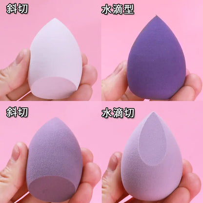 4 Pieces Makeup Sponge Powder Puff Dry And Wet Combined