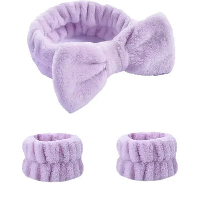 Soft Coral Fleece Headband Makeup